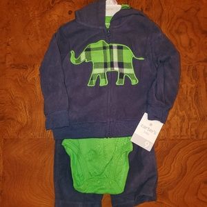 9mo 3 piece set microfiber fleece